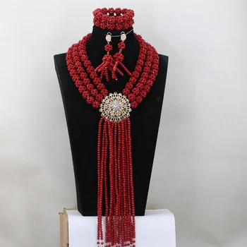 New Arrival African Bridal Jewelry Set Best Nigerian Beads Wholesale Handmade Item Free Shipping QW929
New Arrival African Bridal Jewelry Set Best Nigerian Beads Wholesale Handmade Item Free Shipping QW929