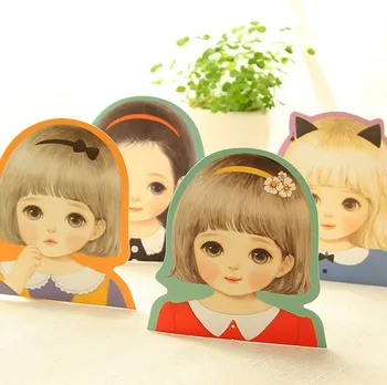 10Pcs/lot Creative Korea lovely Cartoon Doll Girl series postcard/Kawaii little girl/Big eyes/greeting card/wholesale
10Pcs/lot Creative Korea lovely Cartoon Doll Girl series postcard/Kawaii little girl/Big eyes/greeting card/wholesale