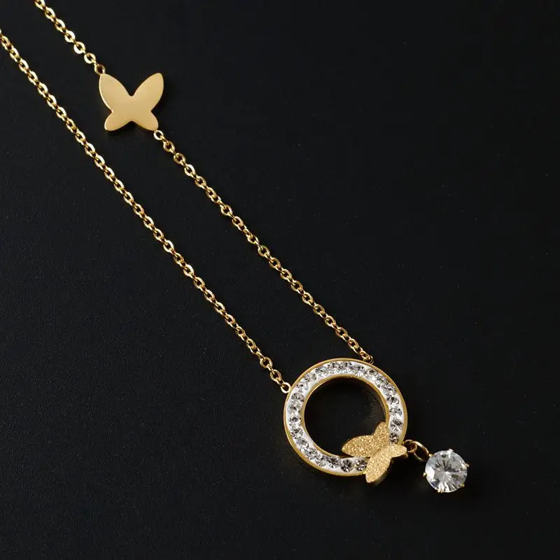 Luxury Brand Cubic Zircon Butterfly Necklaces & Pendants for Women Jewelry CZ Wedding Chokers Necklace Wedding Party Gift
Luxury Brand Cubic Zircon Butterfly Necklaces & Pendants for Women Jewelry CZ Wedding Chokers Necklace Wedding Party Gift