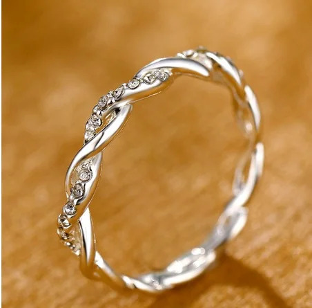 Pattern Twisted Rope Hemp Flowers Ring Plating Rose Gold Silver Micro Cubic Zirconia Tail Ring Fashion Women's Jewelry
Pattern Twisted Rope Hemp Flowers Ring Plating Rose Gold Silver Micro Cubic Zirconia Tail Ring Fashion Women's Jewelry