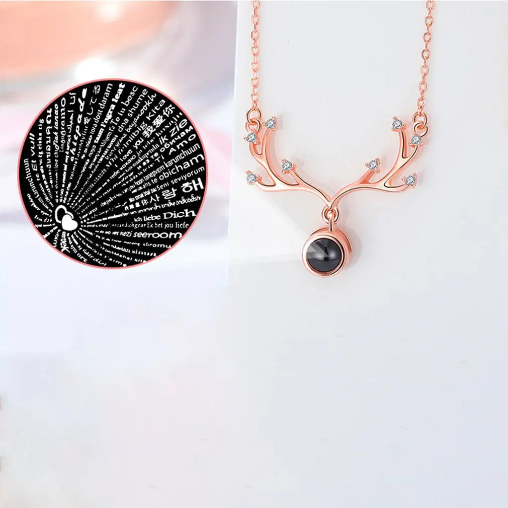 S925 Sterling Silver 100 Languages I Love U Deer Pendant Necklace Women Charming Love Jewelry Christmas Gifts for Dropshipping
S925 Sterling Silver 100 Languages I Love U Deer Pendant Necklace Women Charming Love Jewelry Christmas Gifts for Dropshipping