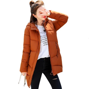 2018 Women Winter Jacket Fashion Women Coat Parkas High-Quality Female Hooded Bread Jacket Long Slim Warm Wadded Outerwear CM433
2018 Women Winter Jacket Fashion Women Coat Parkas High-Quality Female Hooded Bread Jacket Long Slim Warm Wadded Outerwear CM433