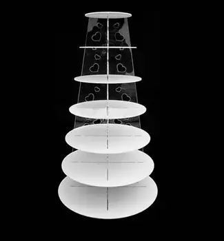 Free shipping 7 Tier White Circle Heart Acrylic Cupcake Party Wedding Cake Stand Stencil Free Fedex
Free shipping 7 Tier White Circle Heart Acrylic Cupcake Party Wedding Cake Stand Stencil Free Fedex