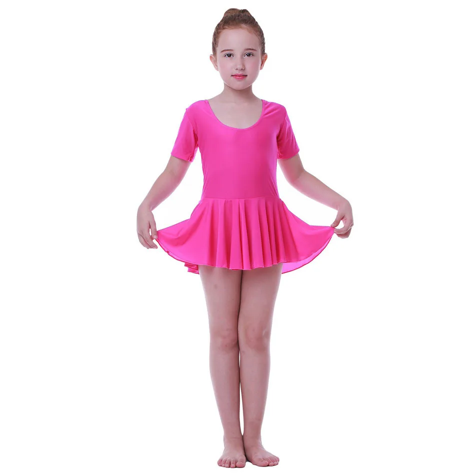 SONGYUEXIA Girls Ballet Dance Dress Childrens Gymnastics Leotard Skirt Kids Stage Dance Wear 4 colors Girls Dance Costume 17