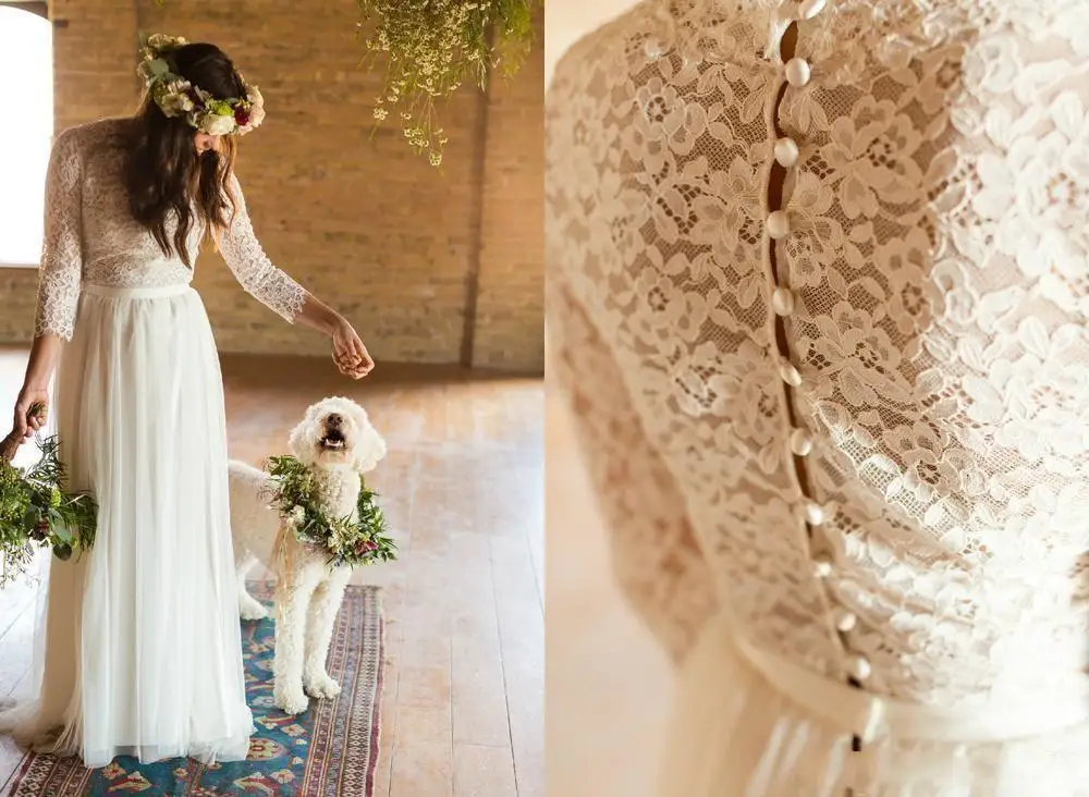 2019 Bohemian dress Vintage Lace Boho Beach Wedding Dresses Long Sleeves button back Country Cheap Wedding gown Bridal Gowns
2019 Bohemian dress Vintage Lace Boho Beach Wedding Dresses Long Sleeves button back Country Cheap Wedding gown Bridal Gowns