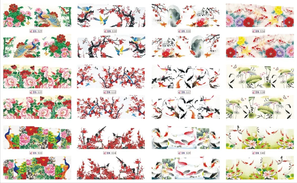 UPRETTEGO 12 PACKS / LOT NAIL ART BEAUTY WATER DECAL SLIDER NAIL CHINESE WATER PAINTING FISHES FLOWER PEONY BN529-540
UPRETTEGO 12 PACKS / LOT NAIL ART BEAUTY WATER DECAL SLIDER NAIL CHINESE WATER PAINTING FISHES FLOWER PEONY BN529-540
