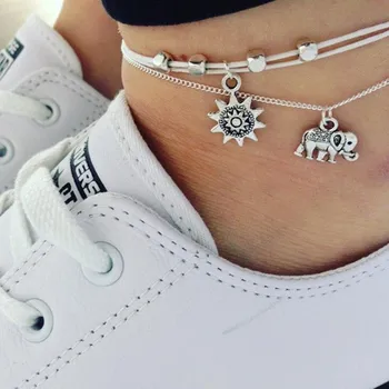 Fashion Sun Elephant Anklet Set For Women Vintage Beach Foot jewelry Statement Anklets Boho Style Party Bohemian Jewelry ns51
Fashion Sun Elephant Anklet Set For Women Vintage Beach Foot jewelry Statement Anklets Boho Style Party Bohemian Jewelry ns51