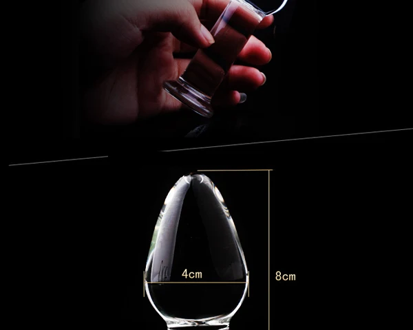 1Pc Glass Anal Butt Plugs Crystal Dildos Beads Ball Erotic Stimulator Fake Penis Female Masturbate Sex Toys for Couples 6