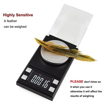 Newly 50x0.001g Digital Jewelry Weight Scale Mini LCD Pocket Scale with Tweezer+Weighing Pans VA88
Newly 50x0.001g Digital Jewelry Weight Scale Mini LCD Pocket Scale with Tweezer+Weighing Pans VA88
