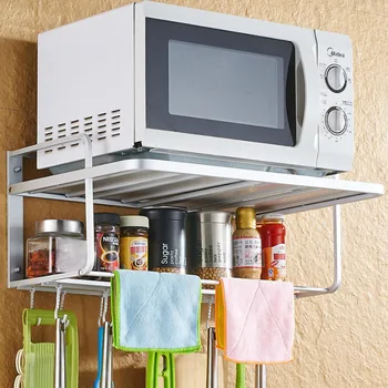 Space aluminum wall-mounted microwave oven rack kitchen desktop 2 layer oven bracket WY5311720
Space aluminum wall-mounted microwave oven rack kitchen desktop 2 layer oven bracket WY5311720