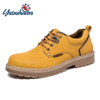 YEINSHAARS Spring Autumn Men Outdoor Tooling Shoes Waterproof Leather Shoes Lace Up Low Heel Leather Work Shoes
YEINSHAARS Spring Autumn Men Outdoor Tooling Shoes Waterproof Leather Shoes Lace Up Low Heel Leather Work Shoes