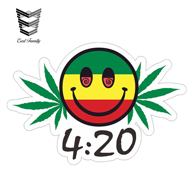 EARLFAMILY 13cm x 8.9cm Car Styling 420 Smiling Face Vinyl Sticker Weed Leaf Leaves Decal Bumper Truck Waterproof Car Stickers
EARLFAMILY 13cm x 8.9cm Car Styling 420 Smiling Face Vinyl Sticker Weed Leaf Leaves Decal Bumper Truck Waterproof Car Stickers