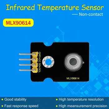Keyestudio MLX90614 Non-contact Infrared Temperature Sensor GY-906 for Arduino/IIC port
Keyestudio MLX90614 Non-contact Infrared Temperature Sensor GY-906 for Arduino/IIC port
