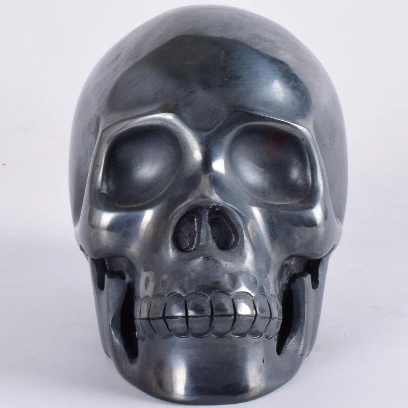 Natural Hematite Skull Statue 5 Inch 2746 g Natural Stone Head Bone Figurine Handmade Carving Craft Art Collectible
Natural Hematite Skull Statue 5 Inch 2746 g Natural Stone Head Bone Figurine Handmade Carving Craft Art Collectible