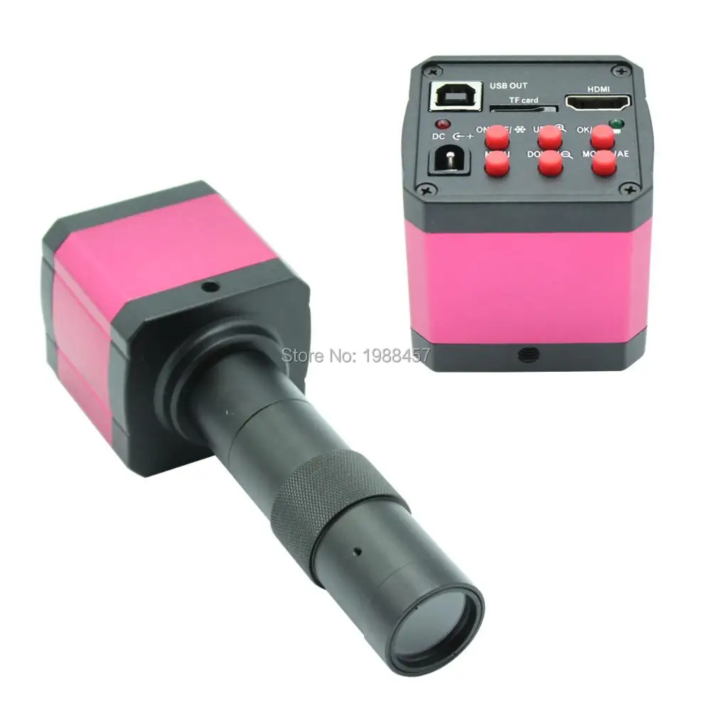 HD 14MP HDMI 720P USB Digital Industry Video Inspection Microscope Camera Set TF Card Video Recorder +8X-130X C-MOUNT Zoom Lens
HD 14MP HDMI 720P USB Digital Industry Video Inspection Microscope Camera Set TF Card Video Recorder +8X-130X C-MOUNT Zoom Lens