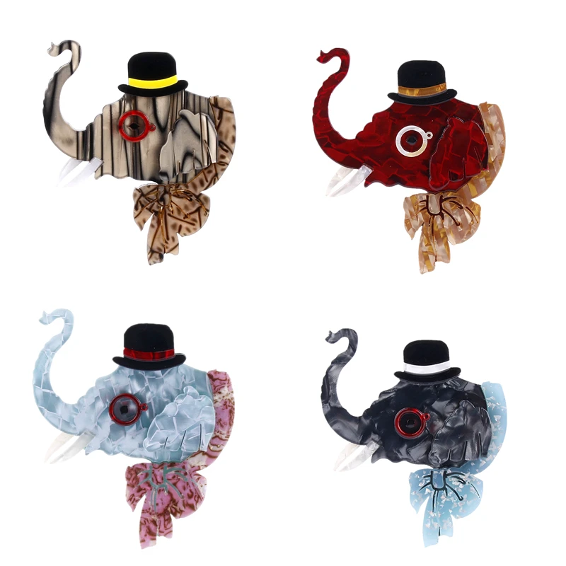 Fant&Jack men and women resin Acrylic Acetate celluloid Brooches Fashion Animal Elephant Brooches for women nature friendly
Fant&Jack men and women resin Acrylic Acetate celluloid Brooches Fashion Animal Elephant Brooches for women nature friendly