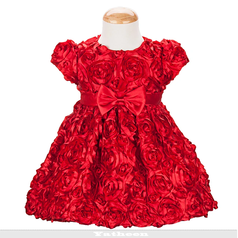 Spring/Autumn Baby Girls Red Appliqued Polyester Short Sleeves Bow 12m-24m Button Closure Infant Clothes Kids Party Dresses
Spring/Autumn Baby Girls Red Appliqued Polyester Short Sleeves Bow 12m-24m Button Closure Infant Clothes Kids Party Dresses
