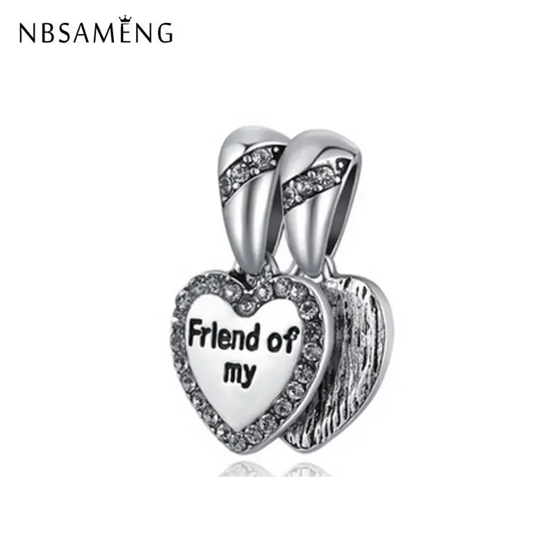Fashion Silver Plated Beads Charm Friend Of My Pendent Charms Fit Original Pandora Bracelets Women Diy Jeweley
Fashion Silver Plated Beads Charm Friend Of My Pendent Charms Fit Original Pandora Bracelets Women Diy Jeweley