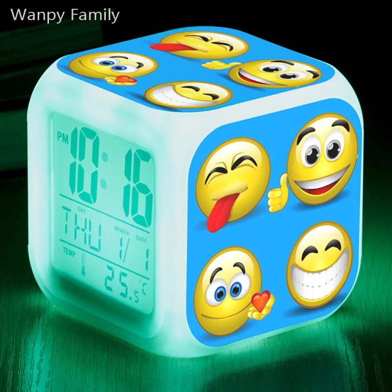 Emoji Smile Alarm Clocks,Glowing LED Color Change Digital alarm clocks Kids rooms Multifunctio Toy alarm clocks
Emoji Smile Alarm Clocks,Glowing LED Color Change Digital alarm clocks Kids rooms Multifunctio Toy alarm clocks