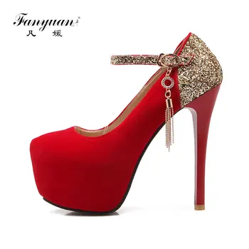 fanyuan brand dropship size 32-42 Women Mary janes Pumps platform women shoes woman thin high heels bride party wedding shoes
fanyuan brand dropship size 32-42 Women Mary janes Pumps platform women shoes woman thin high heels bride party wedding shoes