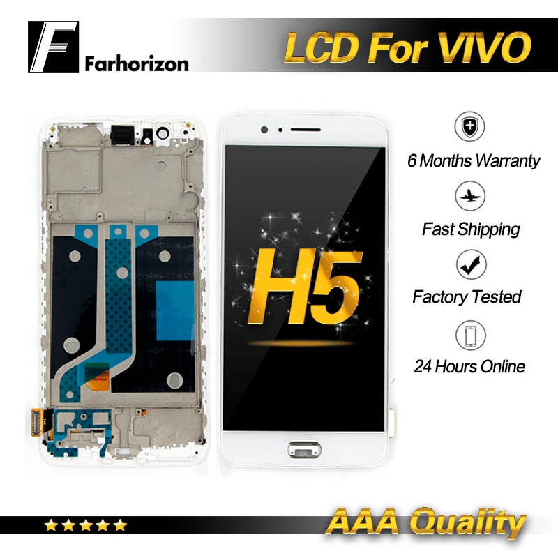 LCD For VIVO H5 Replacement Touch Screen Digitizer Assembly Retail 100% Tested Black/White & Free Shipping | Мобильные телефоны