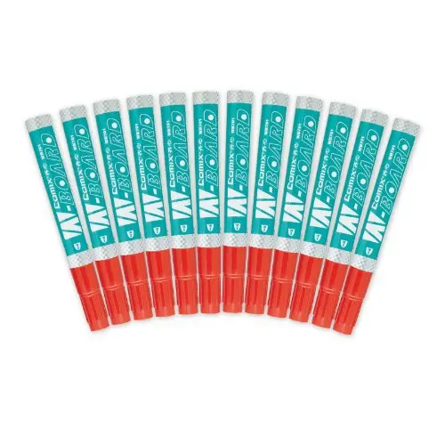 

(COMIX) WB701 easy to wipe whiteboard pens are packed 12 pieces to a red