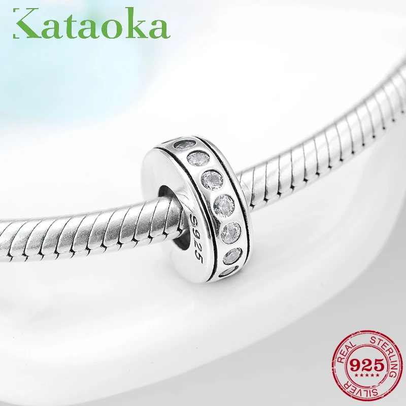 New 925 Sterling Silver Sparkling CZ Spacer Stopper charm Beads Fit Original Pandora Charms Bracelet Jewelry Making 2018
New 925 Sterling Silver Sparkling CZ Spacer Stopper charm Beads Fit Original Pandora Charms Bracelet Jewelry Making 2018