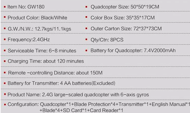 1-Global Drone GW180 RC Drone Professional Altitude Hold Quadcopter Can Carry 4K Camera Drones with Camera HD VS SYMA X8 X8G