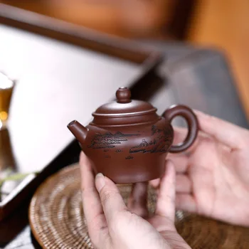 Bottom Groove Clear Purple Ink For Imprinting Of Seals Palace Lantern Kettle Kungfu Online Teapot Tea Set Infusion Of Tea Gift
Bottom Groove Clear Purple Ink For Imprinting Of Seals Palace Lantern Kettle Kungfu Online Teapot Tea Set Infusion Of Tea Gift