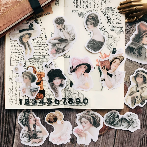 57pcs Vintage maiden retro European character beauty Decorative Stickers DIY Scrapbooking Diary album Stickers Escolar
57pcs Vintage maiden retro European character beauty Decorative Stickers DIY Scrapbooking Diary album Stickers Escolar