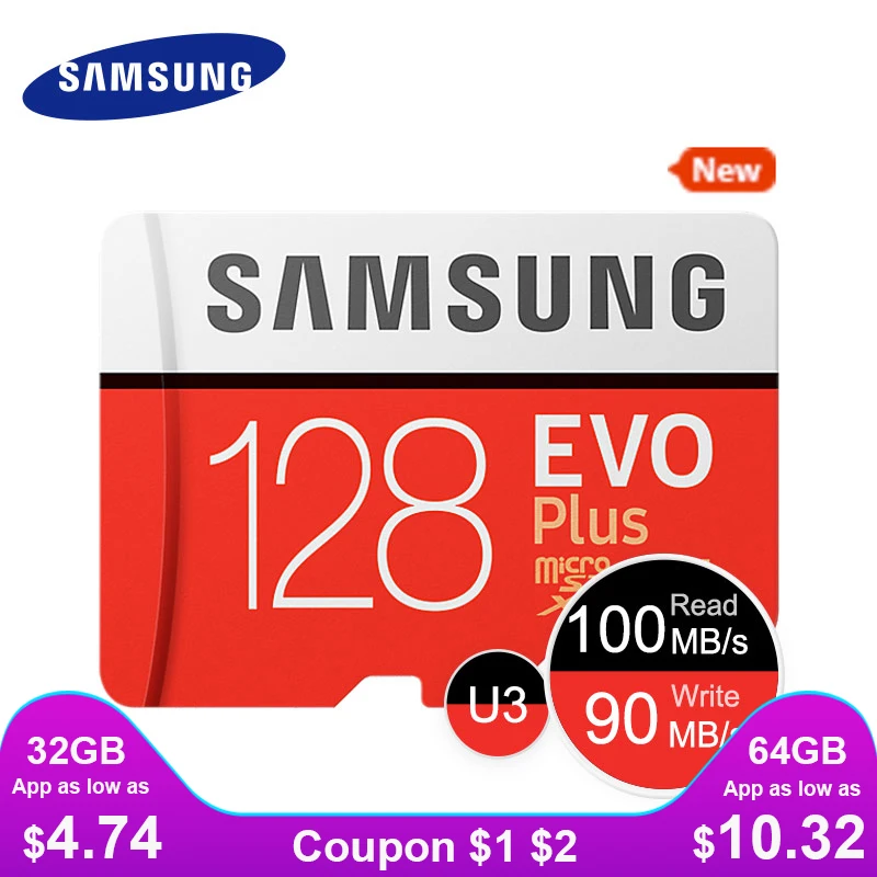 SAMSUNG Memory Card EVO+ 256GB 128GB 64GB 32GB EVO Plus SDHC SDXC Micro SD Grade EVO+ EVO Class 10 C10 Max Speed 95M/s New 512G
SAMSUNG Memory Card EVO+ 256GB 128GB 64GB 32GB EVO Plus SDHC SDXC Micro SD Grade EVO+ EVO Class 10 C10 Max Speed 95M/s New 512G