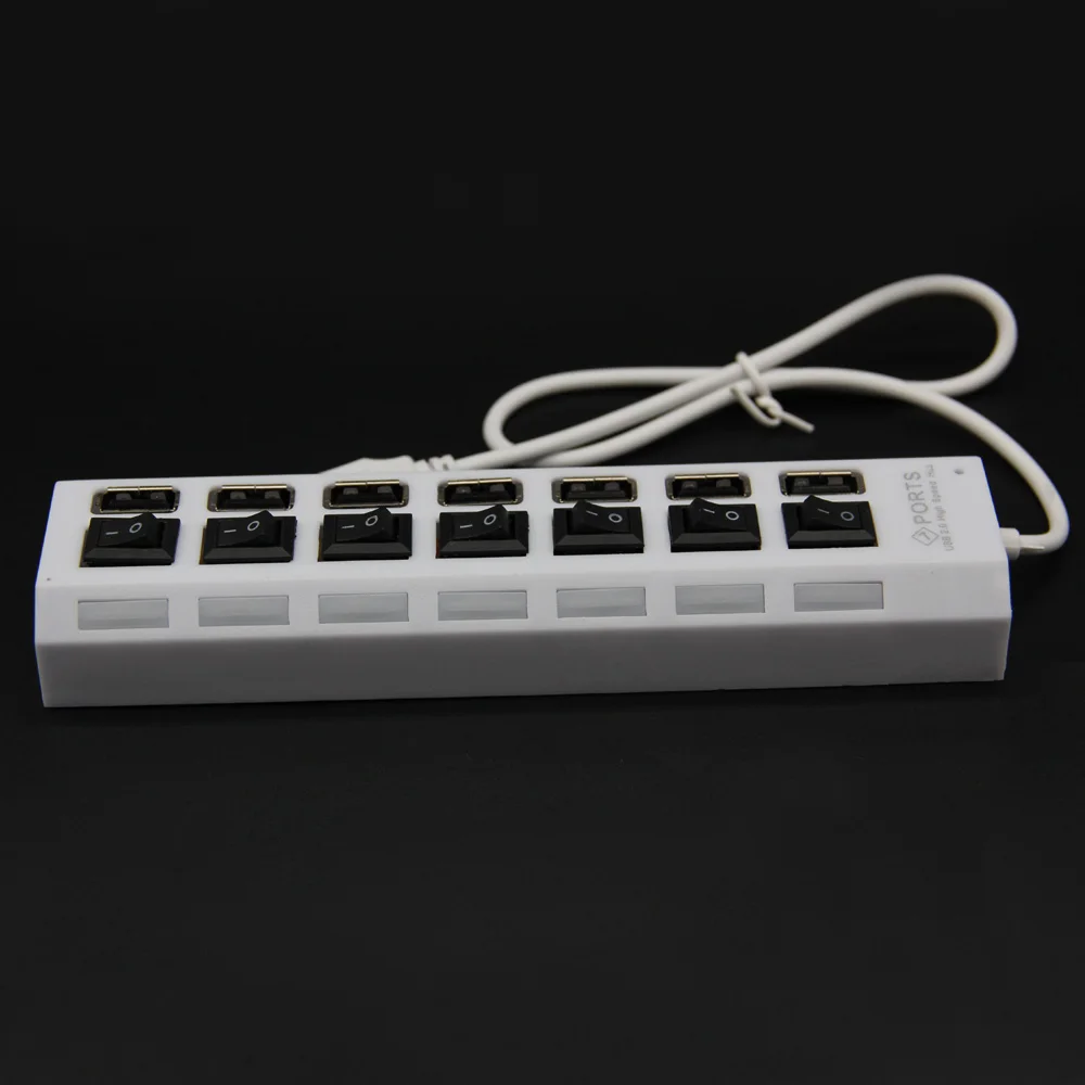 7 Ports usb 2.0 hub High Speed 480 Mbps Adapter usb splitter With Power on off Switch For PC Laptop Computer
7 Ports usb 2.0 hub High Speed 480 Mbps Adapter usb splitter With Power on off Switch For PC Laptop Computer