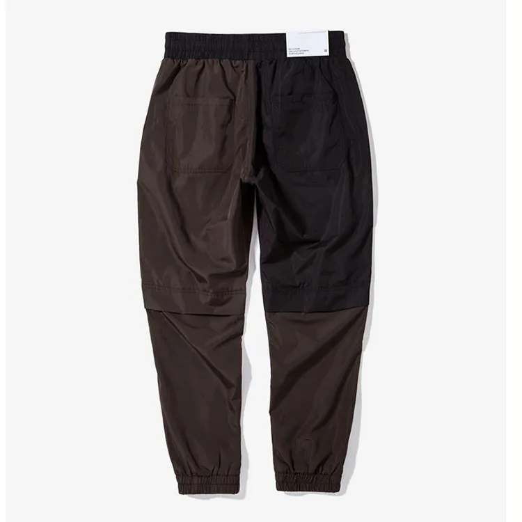 Aolamegs Men Casual Pants Spliced Color Waterproof Jogger Pants Fashion Design Drawstring Trousers High Street Male Pants S-XXL (3)