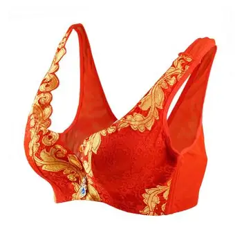 Woman Plus Size Lace Three Quarters(3/4 Cup) Wire Free Bras Female Oversized Non-convertible Straps Four Hook-and-eye Bra
Woman Plus Size Lace Three Quarters(3/4 Cup) Wire Free Bras Female Oversized Non-convertible Straps Four Hook-and-eye Bra