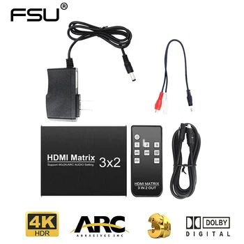 3 In 2 out HDMI Matrix Switch 2.0 4k 60Hz HDR with Remote Control Audio Extractor ARC for XBOX HDTV PS3 PS4 Projector Splitter
3 In 2 out HDMI Matrix Switch 2.0 4k 60Hz HDR with Remote Control Audio Extractor ARC for XBOX HDTV PS3 PS4 Projector Splitter