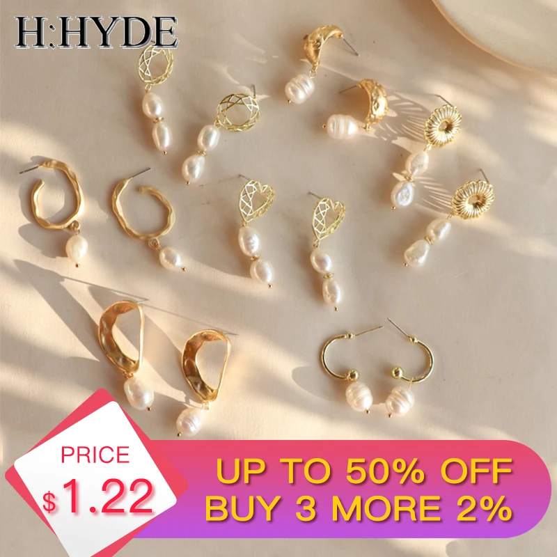 H:HYDE 2019 Korea Design Metal Gold Geometric Irregular Circle Square Natural Freshwater Pearl Drop Earrings for Women Girl Gift
H:HYDE 2019 Korea Design Metal Gold Geometric Irregular Circle Square Natural Freshwater Pearl Drop Earrings for Women Girl Gift