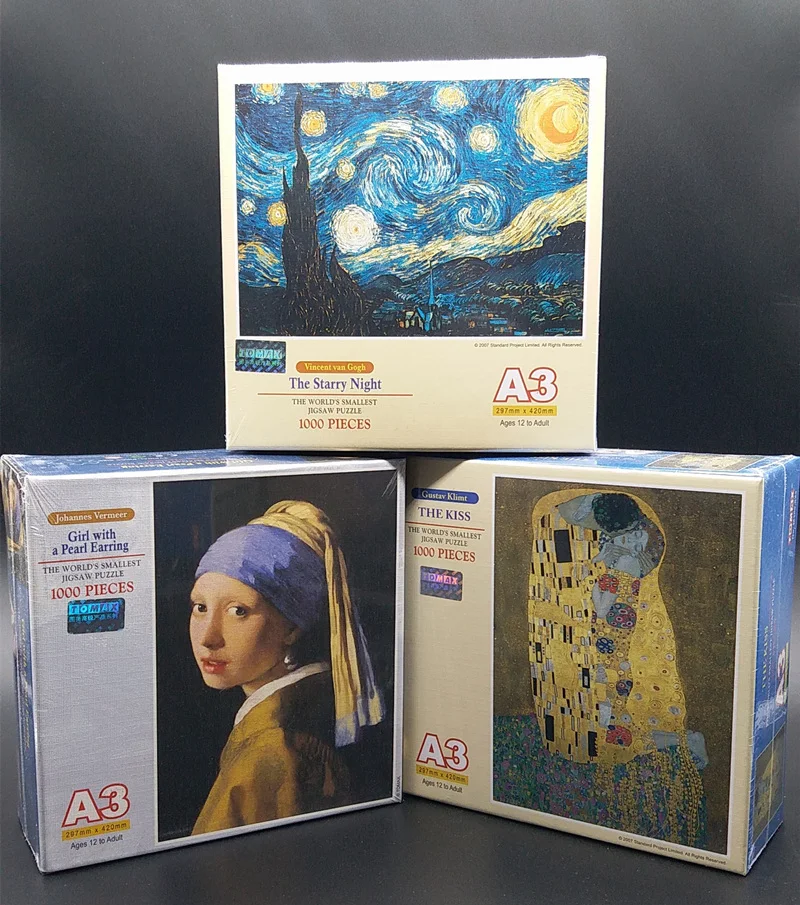 Free Shipping Tomax A3 Mini 1000PCS World Old Master Puzzle Toys Adults Collection Jigsaw Puzzles Students DIY Assembled Gift
Free Shipping Tomax A3 Mini 1000PCS World Old Master Puzzle Toys Adults Collection Jigsaw Puzzles Students DIY Assembled Gift