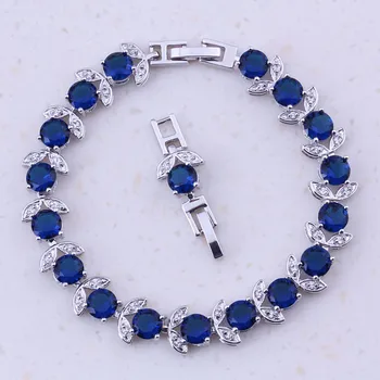 Glamorous Blue Crystal Cubic Zircon Fashion Jewelry Silver Color Charm Bracelet For Women Christmas Gift D0039
Glamorous Blue Crystal Cubic Zircon Fashion Jewelry Silver Color Charm Bracelet For Women Christmas Gift D0039