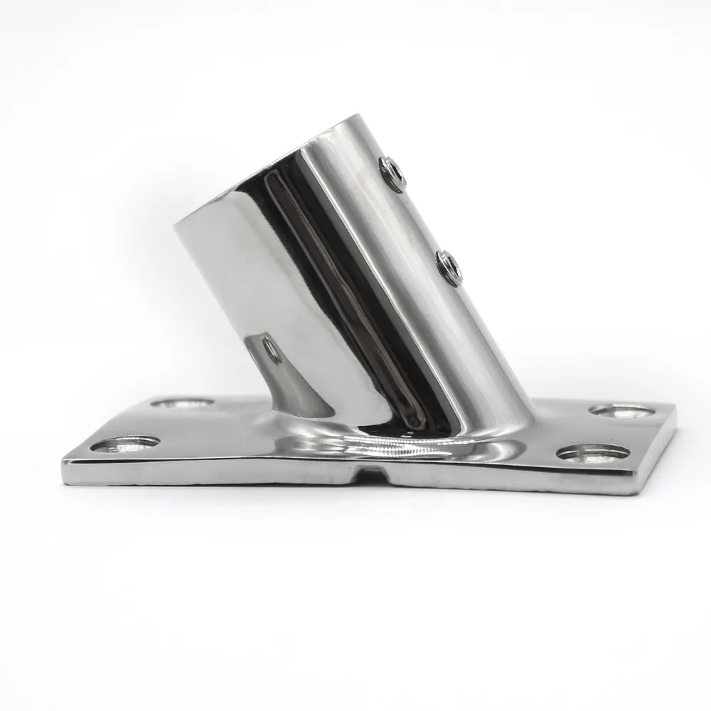 Iztoss Boat Hand Rail Fitting-45 Degree 1 inch Rectangular Base-Marine 316 Stainless Steel,with 4pcs Screws
Iztoss Boat Hand Rail Fitting-45 Degree 1 inch Rectangular Base-Marine 316 Stainless Steel,with 4pcs Screws