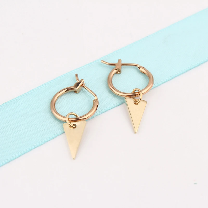 Circle Hoop Earrings Handmade Silver Gold Color Simple Small Triangle Earring For Women Men Chic Bijoux Jewelry
Circle Hoop Earrings Handmade Silver Gold Color Simple Small Triangle Earring For Women Men Chic Bijoux Jewelry