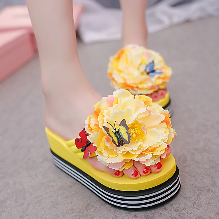 Woman Sandals Slippers Platform Wedges High Heels 2019 new Creepers Flowers Women Slides Flip Flops zapatos de mujer
Woman Sandals Slippers Platform Wedges High Heels 2019 new Creepers Flowers Women Slides Flip Flops zapatos de mujer