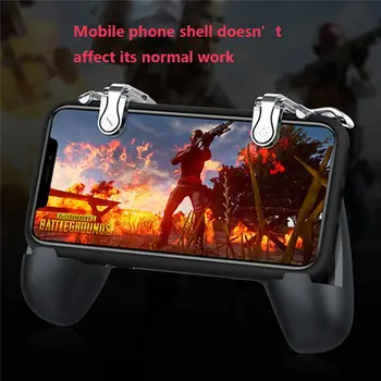 Universal mobile game controller phone grip l1r1 aim key gamepad with holder stand for iphone PUBG games trigger handle
Universal mobile game controller phone grip l1r1 aim key gamepad with holder stand for iphone PUBG games trigger handle