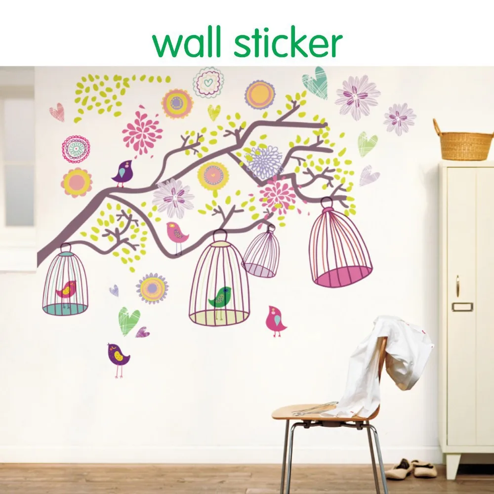 Free Shipping DIY Colorful bird cage Bohemia ZOO For Kids Baby Room Wall Sticker Paper Decor Decal
Free Shipping DIY Colorful bird cage Bohemia ZOO For Kids Baby Room Wall Sticker Paper Decor Decal