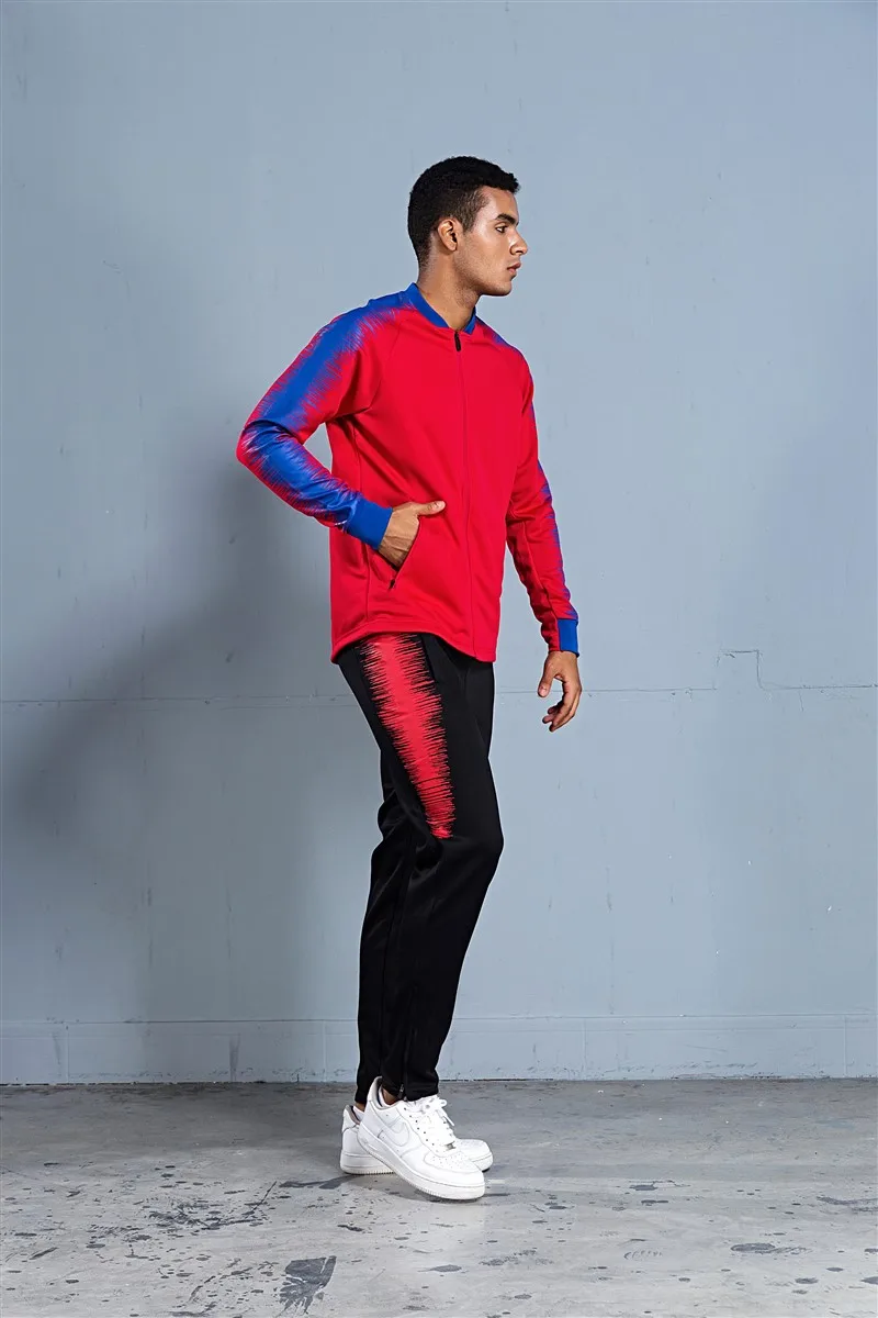 HOWE AO coat Adult Men Soccer Jerseys Set Jogging clothing jacket pants sports suit wear Running football Training Tracksuit HOWE AO coat Adult Men Soccer Jerseys Set Jogging clothing jacket pants sports suit wear Running football Training Tracksuit