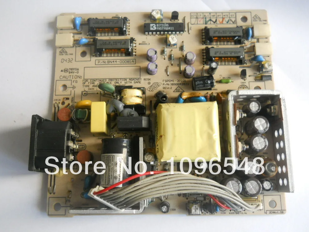 Free Shipping> BN44-00081A 153V 15 -inch power board 153S FSP041-3PI01-Original 100% Tested Working
Free Shipping> BN44-00081A 153V 15 -inch power board 153S FSP041-3PI01-Original 100% Tested Working