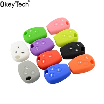 OkeyTech 10 Colors Silicone Car Key Case Cover Fob Replacement Remote Case Shell 3 Buttons For Renault Clio Kangoo Megane Master
OkeyTech 10 Colors Silicone Car Key Case Cover Fob Replacement Remote Case Shell 3 Buttons For Renault Clio Kangoo Megane Master