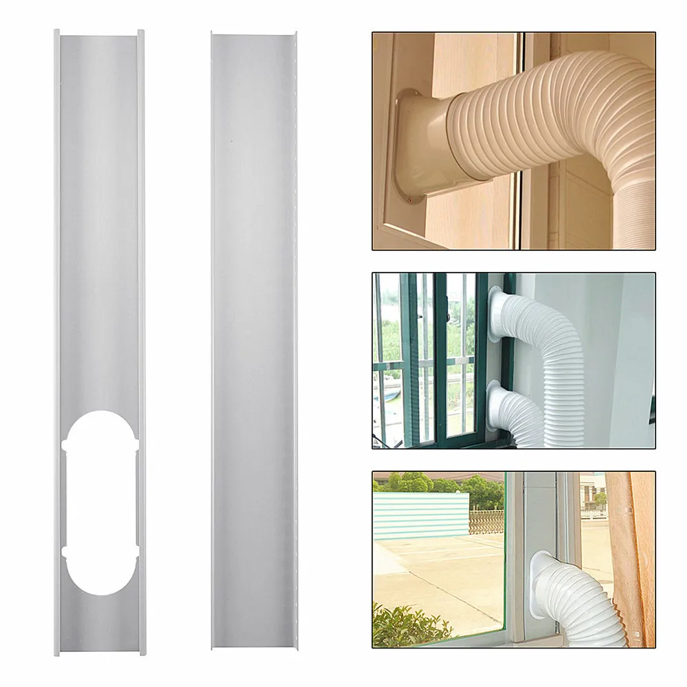 2pcs Adjustable Window Slide Plate Air Conditioner Wind Shield Adaptor For Portable Air Conditioner Max 130cm New Arrival 2019
2pcs Adjustable Window Slide Plate Air Conditioner Wind Shield Adaptor For Portable Air Conditioner Max 130cm New Arrival 2019