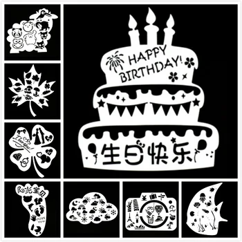 8Pcs/lot 22*19cm Irregular Camera Cake Clover DIY Layering Stencils Painting Scrapbook Coloring Emboss Album Decorative Template
8Pcs/lot 22*19cm Irregular Camera Cake Clover DIY Layering Stencils Painting Scrapbook Coloring Emboss Album Decorative Template