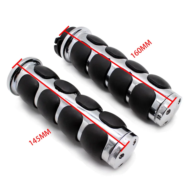ROAOPP Motorcycle Hand Grips 25MM Handlebar One Pair For Harley Street Glide Kawasaki Vulcan 800 900 1500 1600 2000 Classic VN