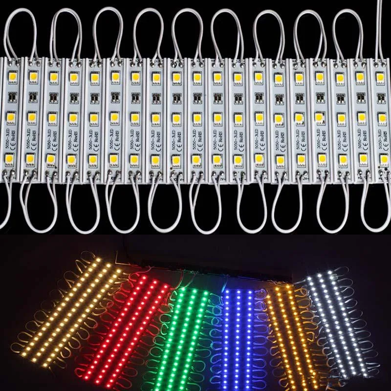 SMD 5050 LED Modules Waterproof IP65 Led Modules DC12V SMD 3 Leds Sign Led Backlights For Channel Letters Advertising Board
SMD 5050 LED Modules Waterproof IP65 Led Modules DC12V SMD 3 Leds Sign Led Backlights For Channel Letters Advertising Board